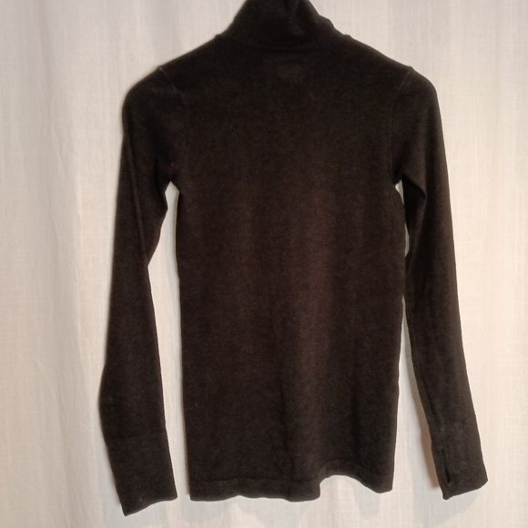Athleta Wool Blend Sweater Women's Black Mock Neck/Turtleneck Size XS - Picture 3 of 12